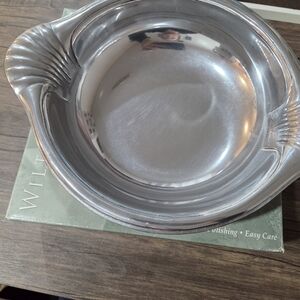 Elegant Silver Serving Bowl